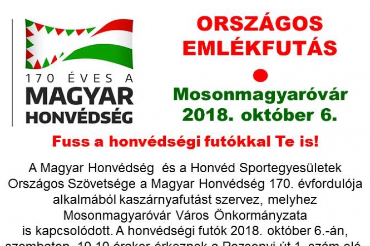 Emlékfutás Mosonmagyaróváron