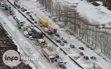 Képriport a levegőből (M1 autópálya)