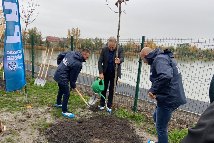 Harminc fát ültettek el a Báger-tónál