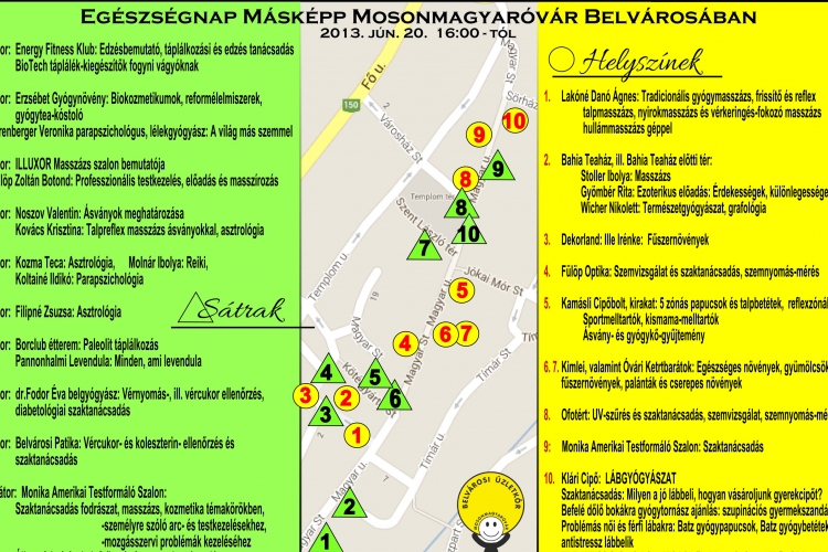 Egészségnap másképp a Magyar utcán a KULT-UTCA keretében