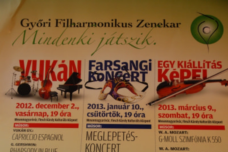 Filharmónikus bérlet indítása 2012. decemberében Mosonmagyaróváron (sajtótájékoztató)