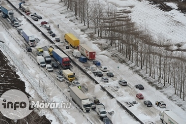 Képriport a levegőből (M1 autópálya)