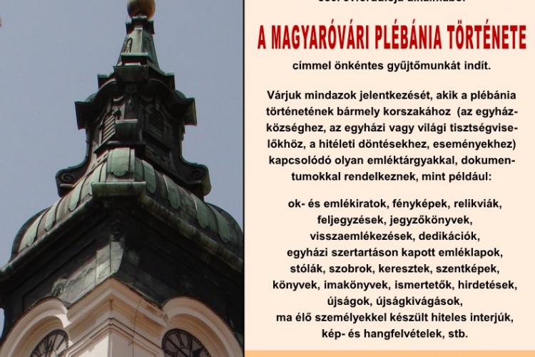 A magyaróvári plébánia története