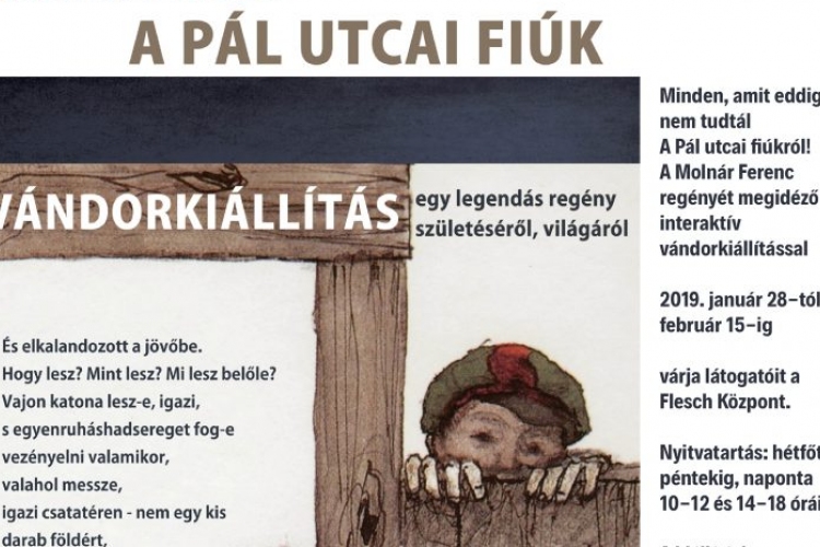 A PÁL UTCAI FIÚK - holnaptól látható kiállítás a Felsch Központban